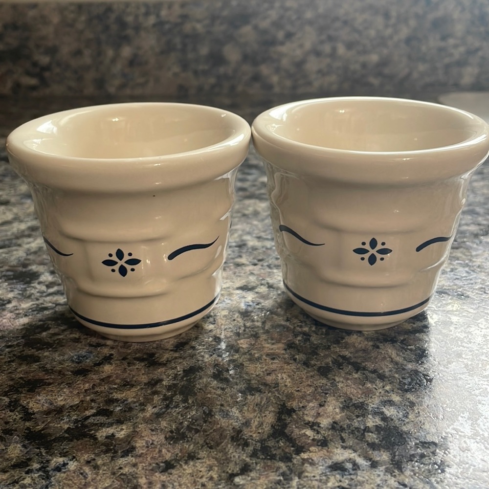 Longaberger Woven Traditions Classic Blue Votives